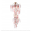 Full Copper Glazed Ice Strip Hollow Chandelier Citilux