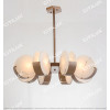 Round Moon Imitation Marble Chandelier Large Citilux