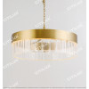 Wafer Round Stainless Steel Chandelier Large Citilux