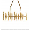 Stainless Steel Bamboo Golden Chandelier Citilux