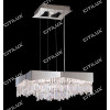 Simple Modern Stainless Steel Knot Square Crystal Chandelier Citilux