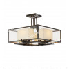 Modern New Chinese Glass Frame Chandelier Citilux