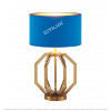 Modern Stainless Steel Blue Table Lamp Citilux