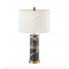 Black Gold Flower Marble Table Lamp Citilux