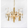 Transparent Crystal Stainless Steel Titanium Small Chandelier Citilux